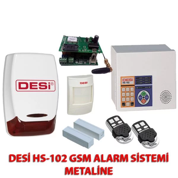 Desi Hs-102 Metaline Alarm Sistemi GSM Aramalı Alarm